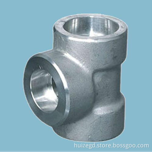 Carbon steel ASTM A105 ANSI B16.11 Forged tee SW 6000lb